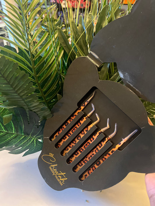 Limited Edition Bombini Spa Cheetah Tweezer Collection