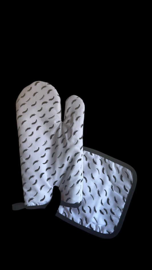 Oven mit and pot holder